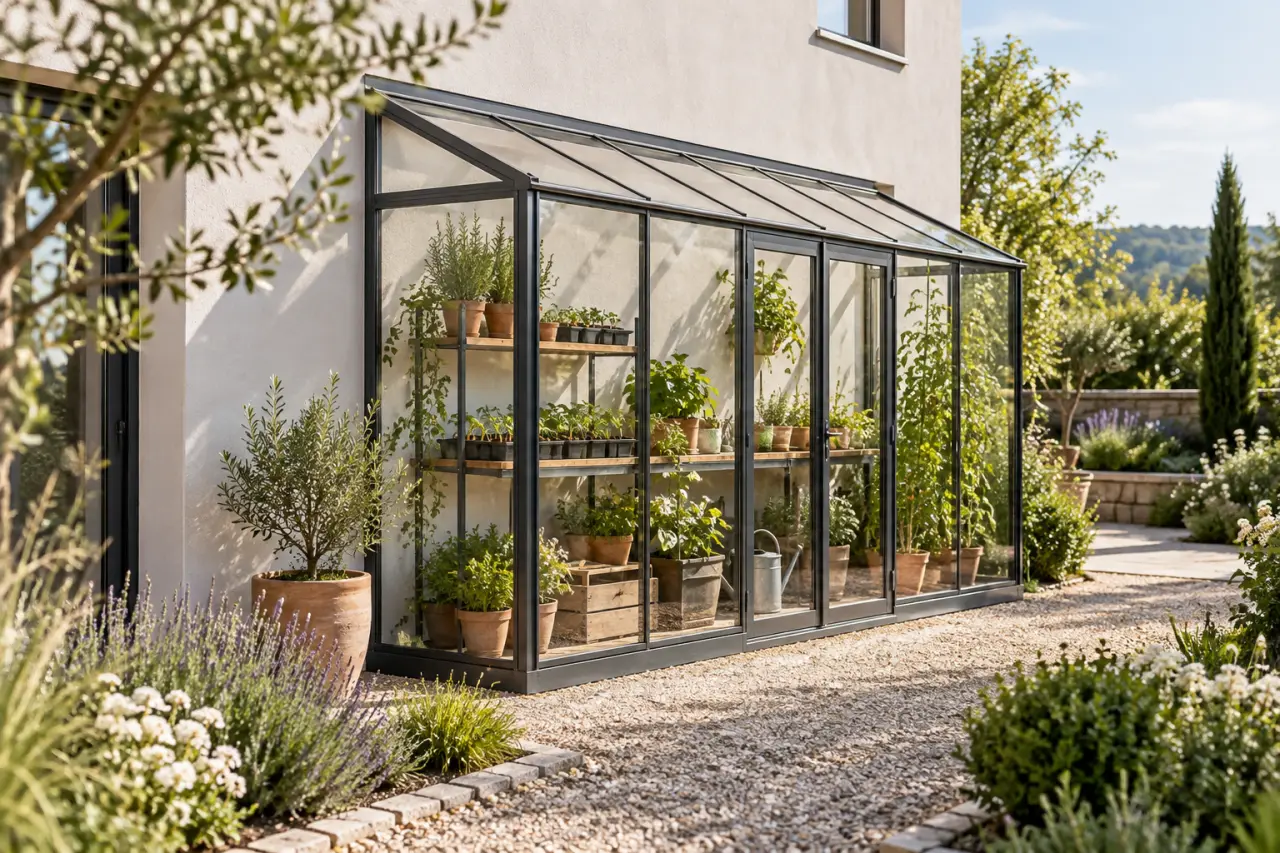 Serre de jardin adossable : gagnez de la place sans sacrifier la lumière