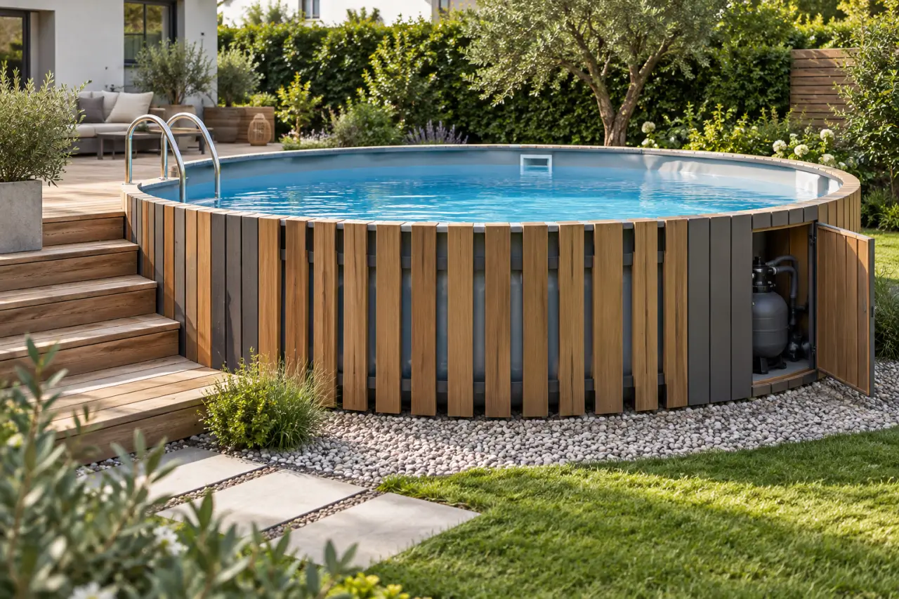 Habiller une piscine hors sol sans fragiliser le bassin : les règles à respecter