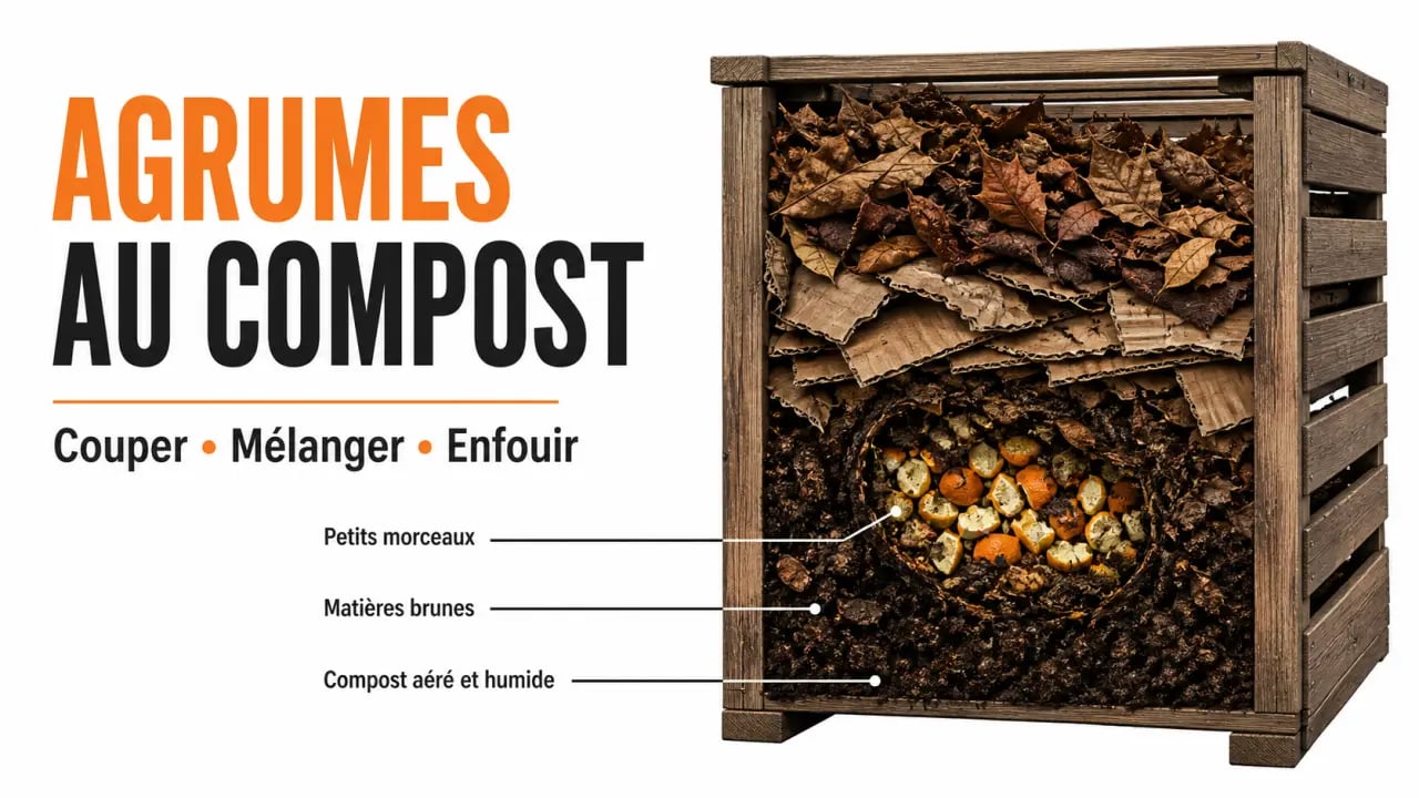 Agrume compost : bonnes pratiques pour couper, mélanger et enfouir les épluchures