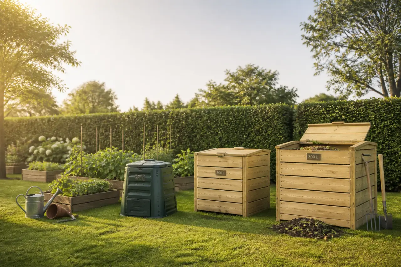 300, 500 ou 800 litres : quel composteur plastique ou bois choisir selon votre jardin ?