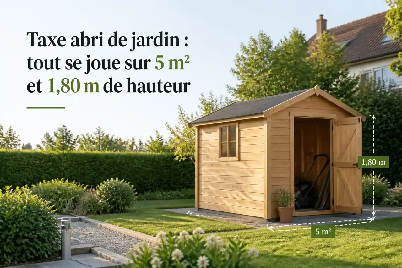 Taxe abri de jardin : tout se joue sur 5 m² et 1,80 m de hauteur
