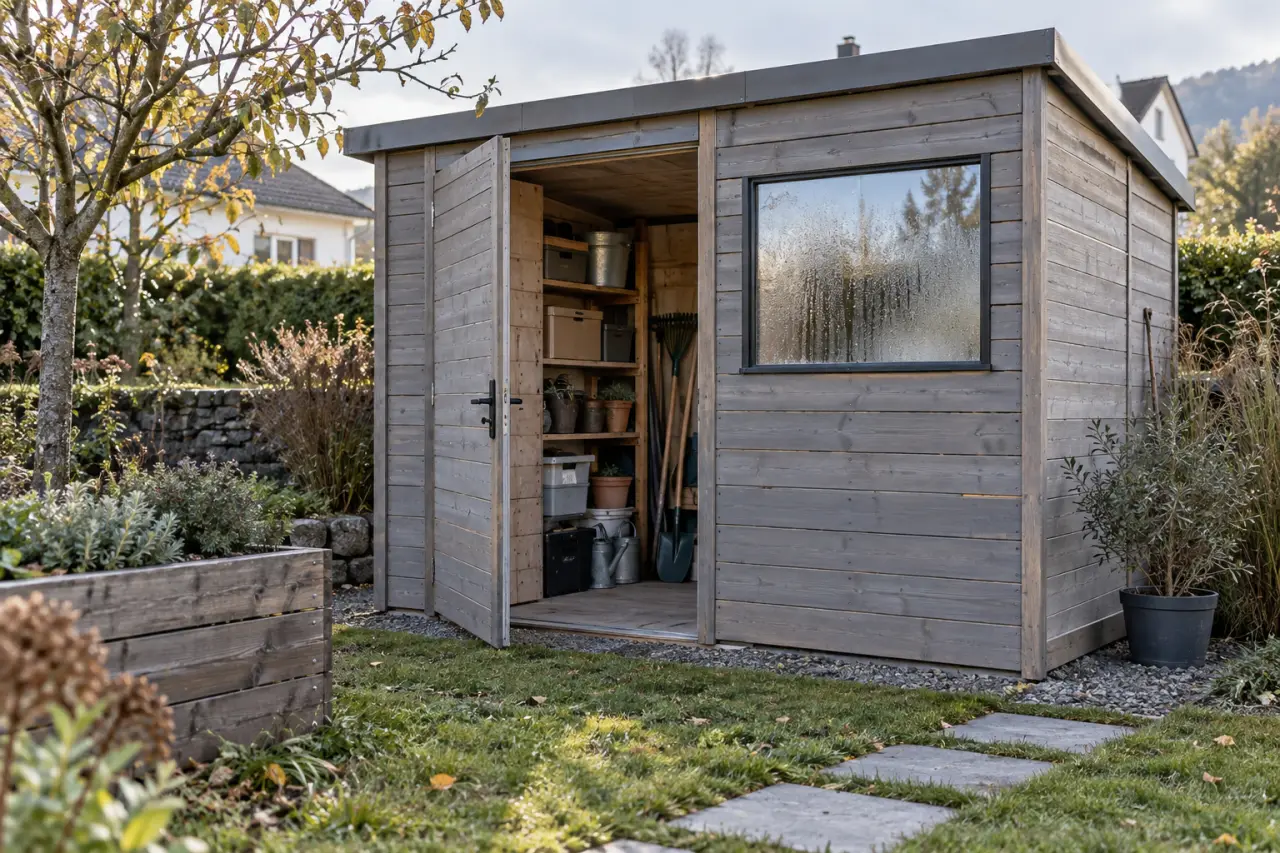 Abri de jardin 15 m² : des parois mal choisies peuvent limiter son usage au rangement