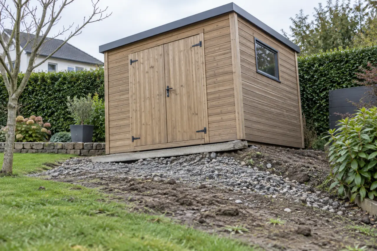 Container abri de jardin : un sol mal préparé peut compromettre toute l’installation