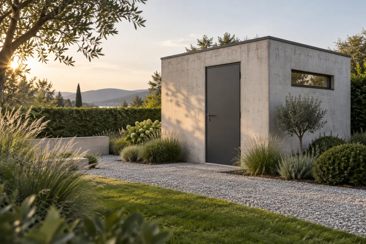 Abri de jardin en béton : le choix de la pérennité et de la sécurité absolue