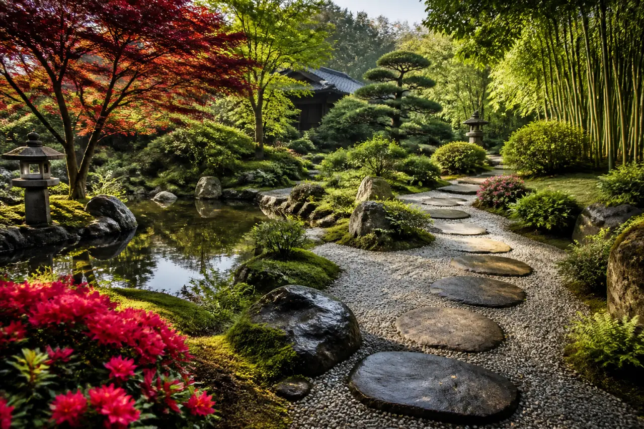 Jardin japonais : quelles plantes choisir pour structurer, équilibrer et pérenniser votre espace ?