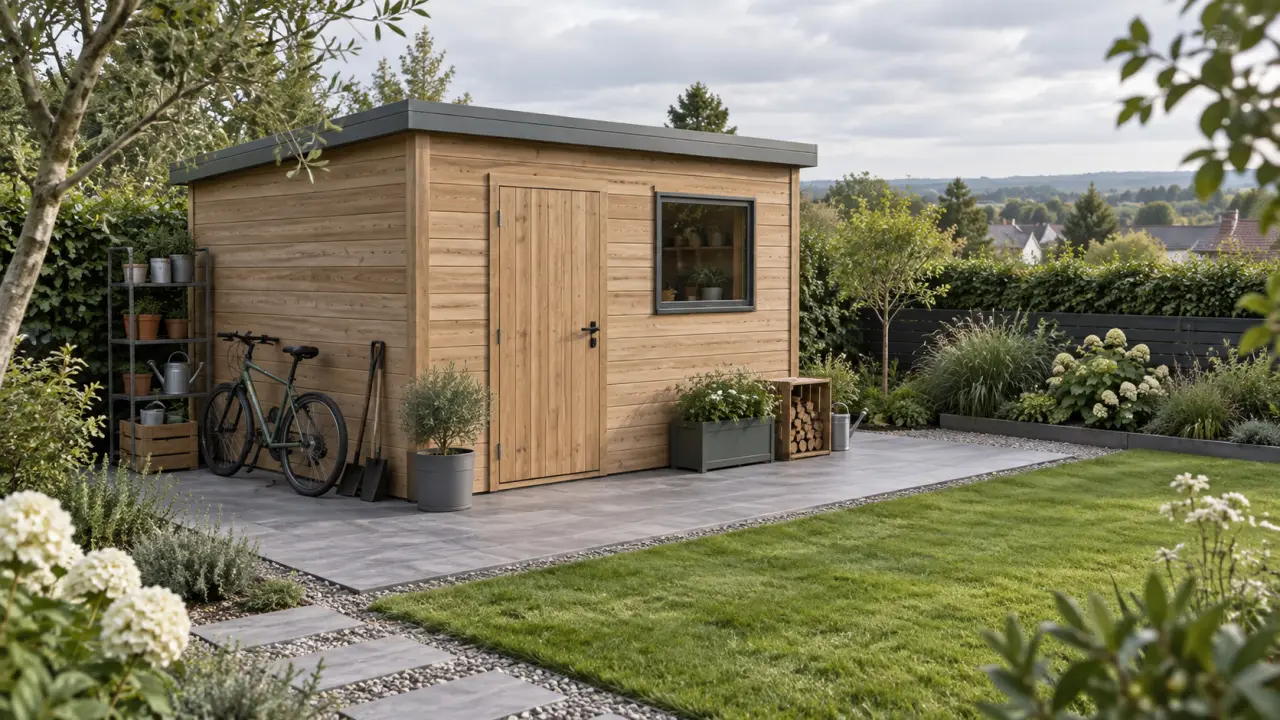 Un abri de jardin de 9 m² offre 8,47 m² utiles : les critères à vérifier avant l’achat