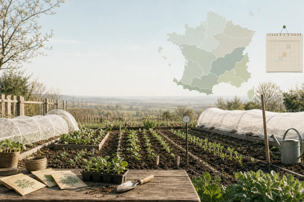 Quand semer au potager selon la région, le sol et les gelées ?